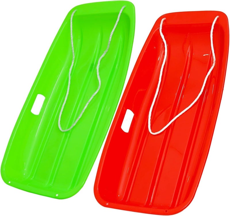 LIBERATECH 2-Person Sled for| 35" All-Season Toboggan | Reinforced Structure | High Weight Capacity | for Snow, Beach & Park - Image 1
